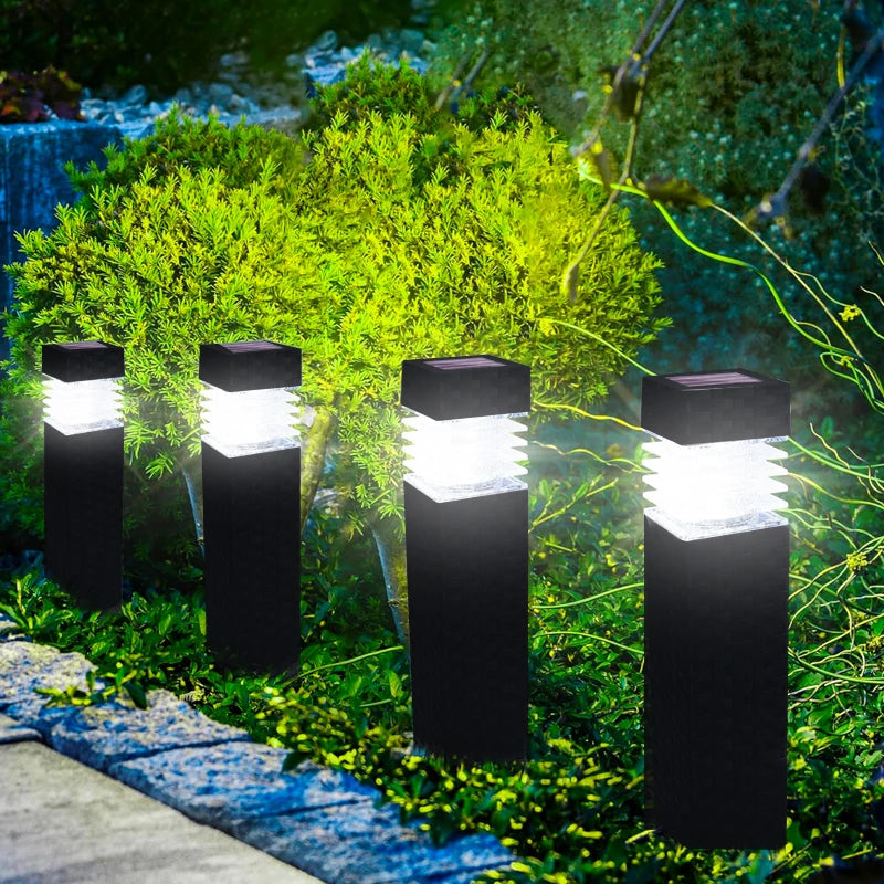 Solar LED Pathway Lights Outdoor Waterproof Garden Decor Lamp For Patio Lawn Balcony Walkway Solar Lantern