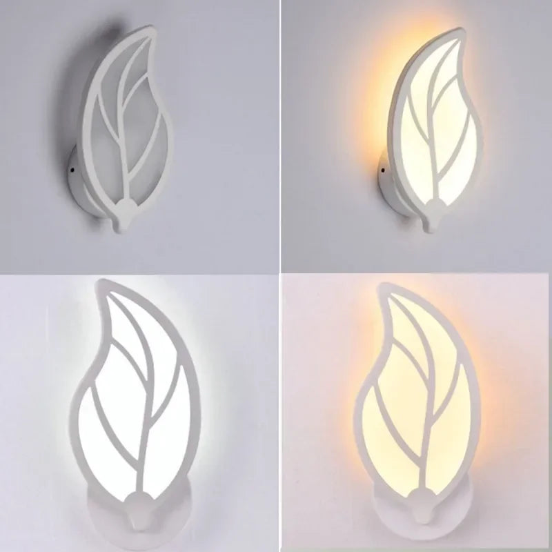 LED Light Modern Wall Lamp Acrylic Sconce 10W AC90-260V Flame Shape Indoor Bathroom Bedroom Living Room Hallway Art Decoration