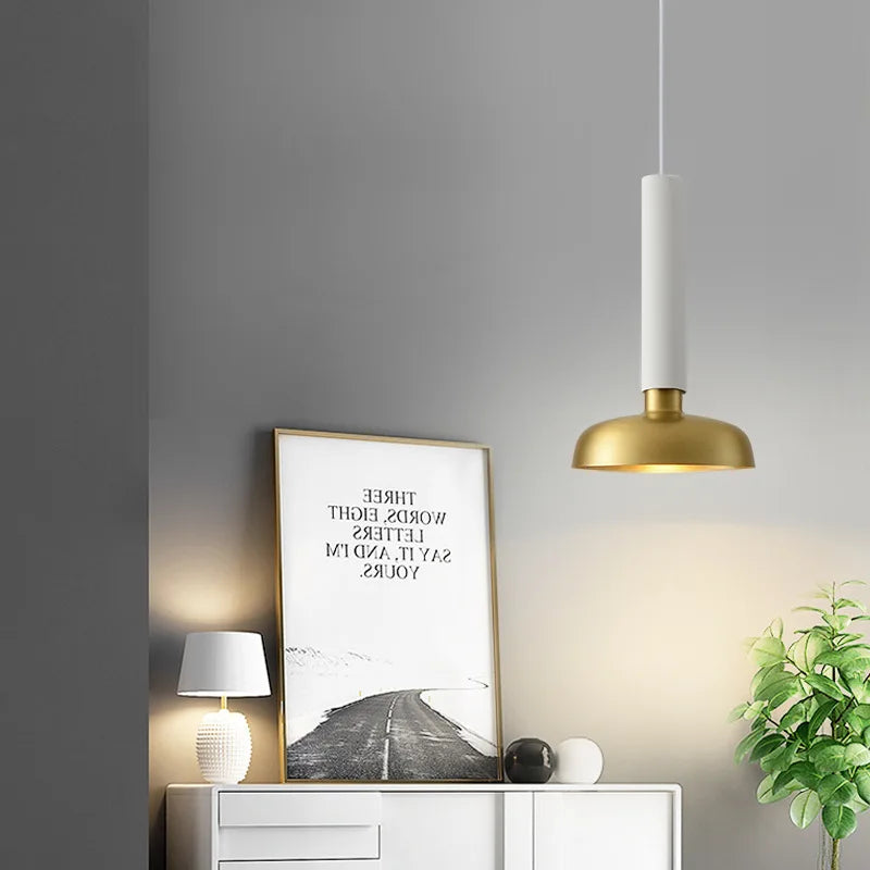 Nordic Industrial Pendant Light Bedroom Bedside Chandelier Modern Living Room Bar Restaurant Pendant Lamp Hotel Brass Chandelier