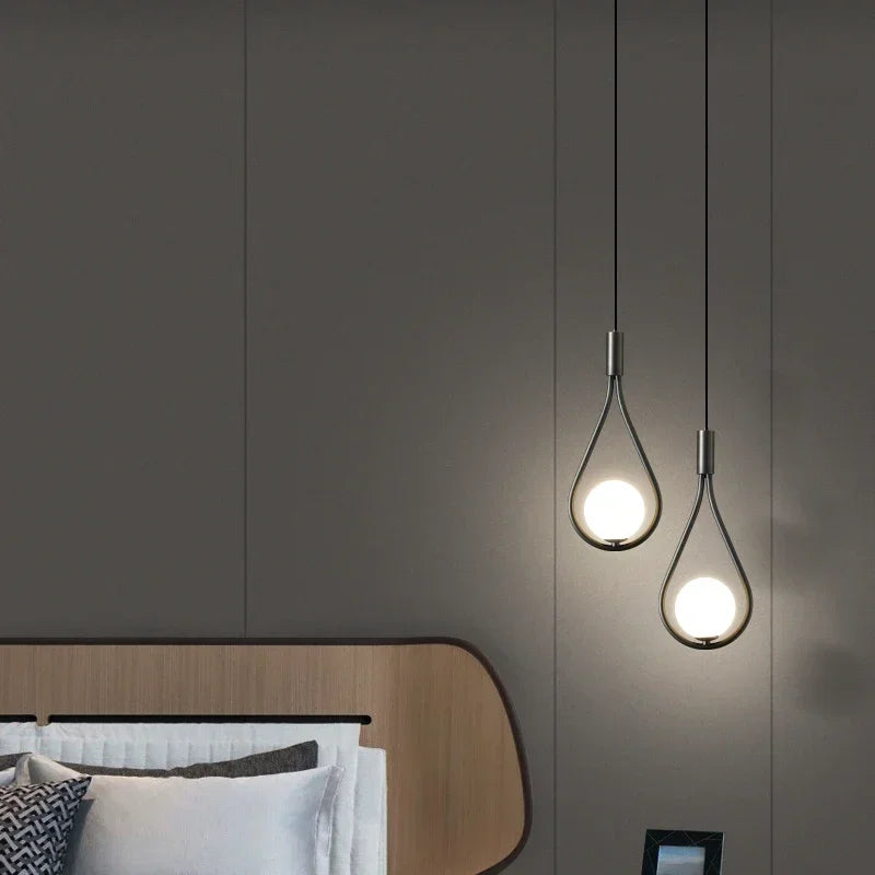 Nordic Light Luxurious Bedside Small Chandelier Modern Simple Creative Bedroom Restaurant Bar Decorative Lamps and Lanterns