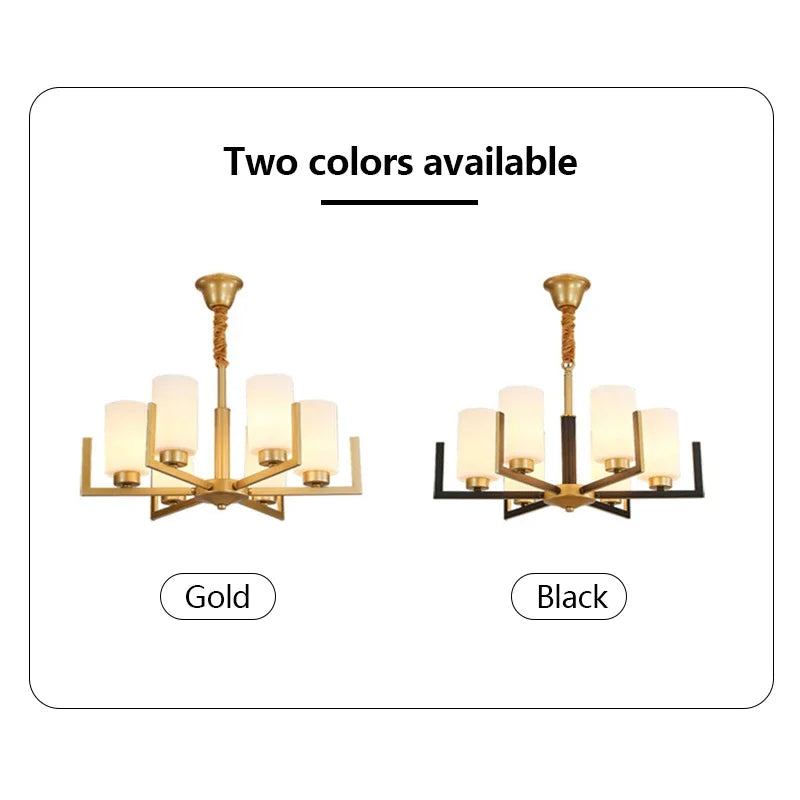 Chinese Style Retro Chandeliers for Living Room Bedroom Dining LED Lighting Lamps Lustre Salon Design Luxe Suspension Luminaire