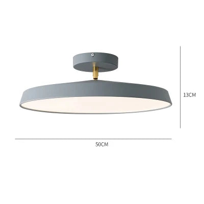 Nordic Designer Minimalist Circular LED Ceiling Light Bedroom Study Corridor Balcony Cloakroom Chandelier Ultra-thin Decoration