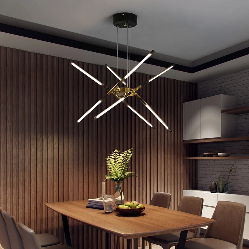 Nordic Hanging Chandelier For Living Room Dining Room Bedroom Kitchen Golden Room Decoration Loft LED Ceiling Light Home Lamps