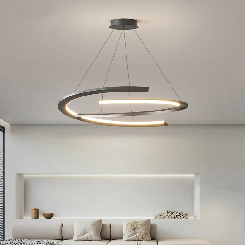 Modern LED Ceiling Chandelier White/Black Home Lighting Living Room Bedroom Dining Room Room Decoration Indoor Lighting Lamp