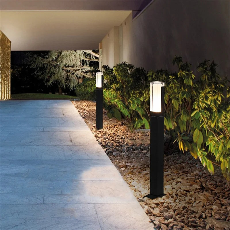 Acrylic Lawn Light Outdoor Waterproof IP65 10W LED Lighting New Aluminum Column Garden Path Garden Landscape Light AC85-265V