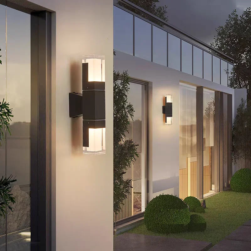 Outdoor IP65 waterproof lamp, garden villa gate, living room corridor, acrylic waterproof wall lamp,AC85-265V outdoor decoration