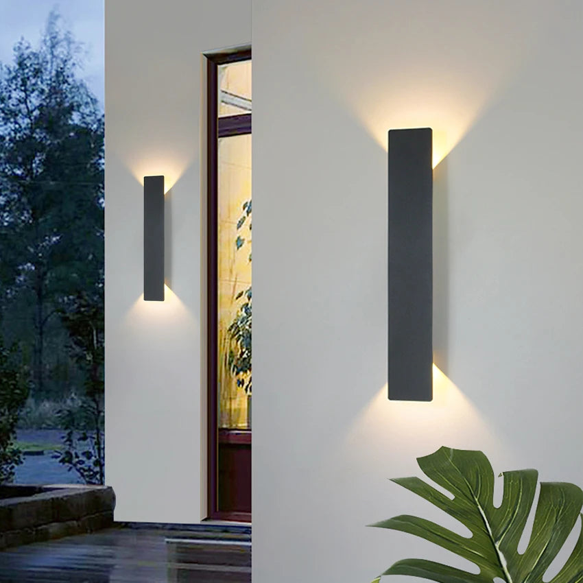 18W LED Up Down Wall Light in Black or White / Waterproof / for Outdoor Garden Porch Aisle / Indoor Living Room Bedroom