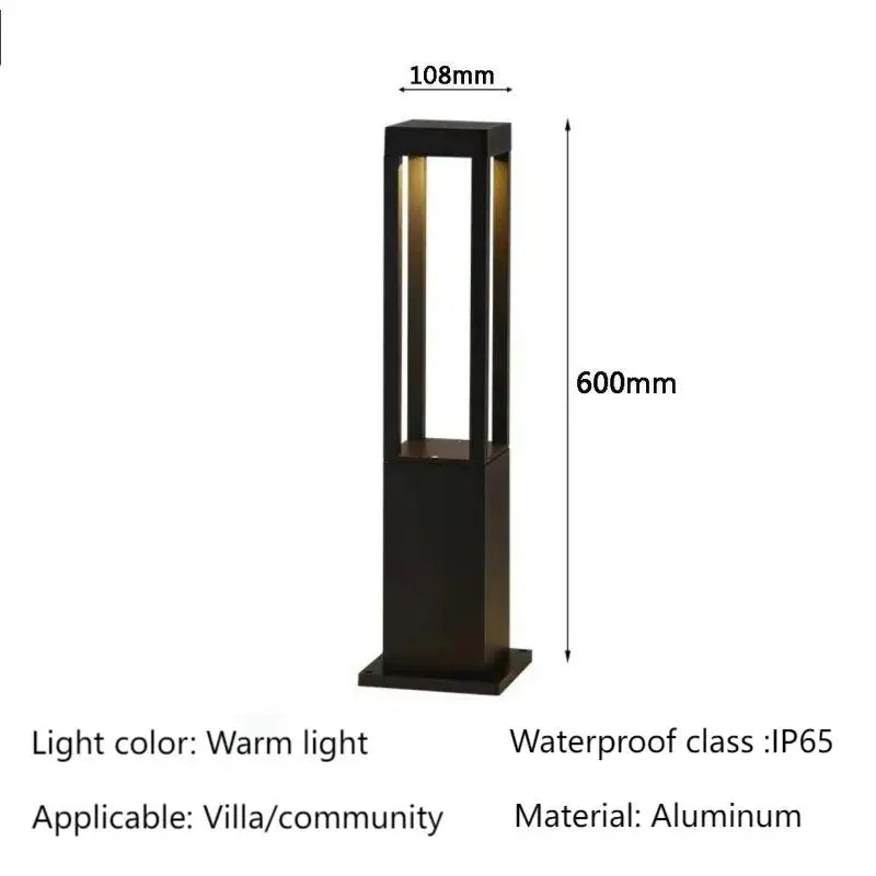 Outdoor Lawn Light Villa Household Street Light IP65 Waterproof Garden Modern Simple Led Ground Inserted Grass Garden Ground