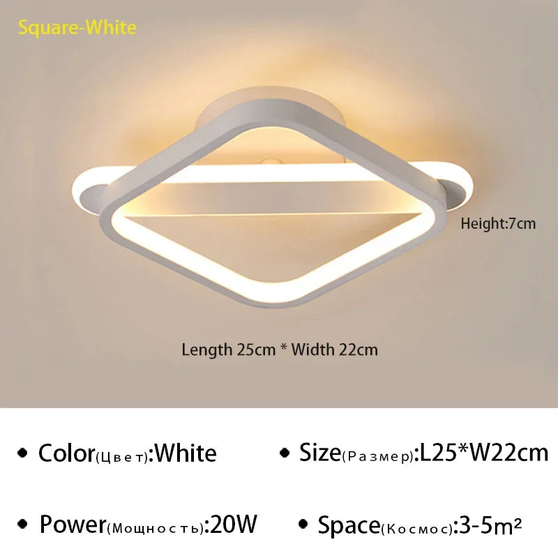 Modern Aisle LED Ceiling Light For Bedroom Stairs Balconies Bathroom Cloakroom Simple Design Indoor Ceiling Lighting Fixtures