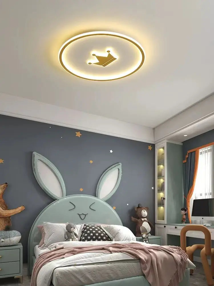 Modern LED Ceiling Light Children Bedroom Living Dining Aisle Study Ceiling Round Indoor Home Decor Lighting Fixture Luster