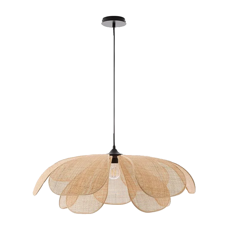 50CM Musa Hemp Modern LED Hanging Lamp Bedroom Beside Living Room Light Hanglamp Nordic Pendant Lights Fixtures Luminaria