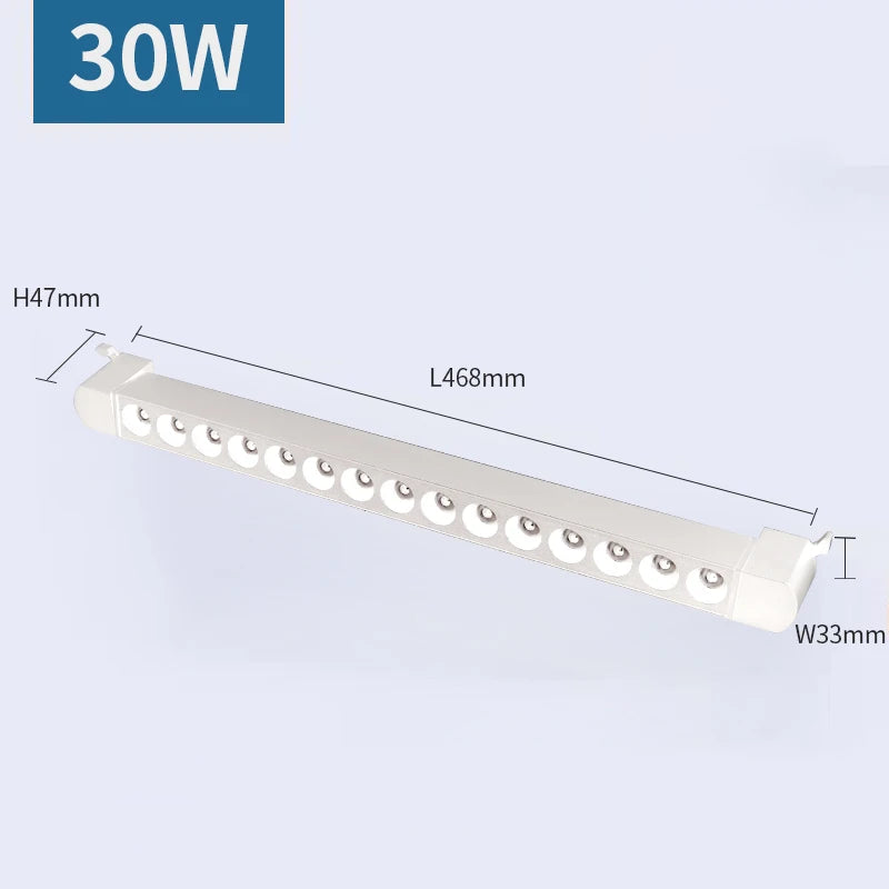 LED Track Light 110V 220V Spotlight Track Rail Lighting Fixture for Clothing Store Kitchen Indoor Light Spot Led Track Lamp