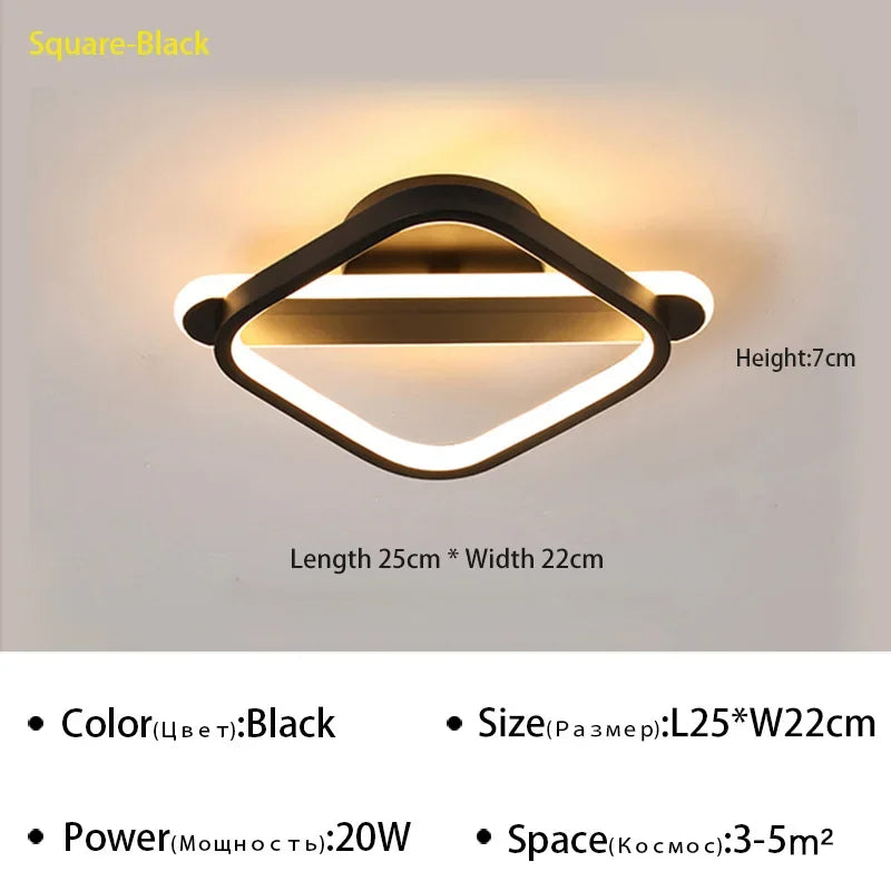 Modern Aisle LED Ceiling Light For Bedroom Stairs Balconies Bathroom Cloakroom Simple Design Indoor Ceiling Lighting Fixtures