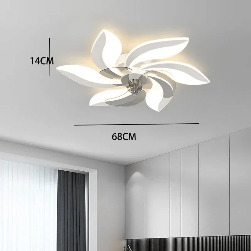 Ceiling Fans with Light Remote Control Indoor Lighting Living Room Bedroom Ceiling Lights Home Decor Fan Lamp LED Ventilator