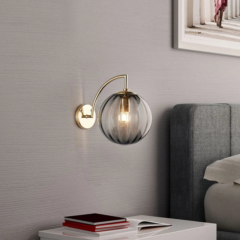 Modern Led Wall Lamp Nordic Glass Ball Wall Lamps For Living Room Bedroom Home Bedside Wall Light Bathroom Fixtures Mirror Light