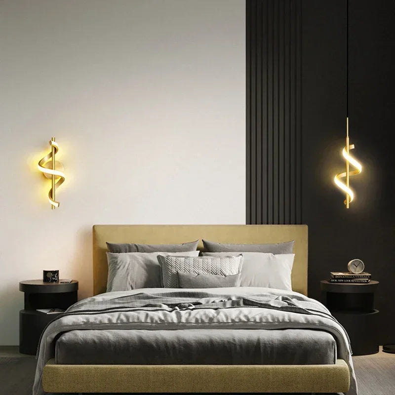 Modern LED Wall Lamp Creative Wall Sconce For Living Room Dining Room Bedroom Bedside Home Decor Indoor Lighting Fixture Lustre