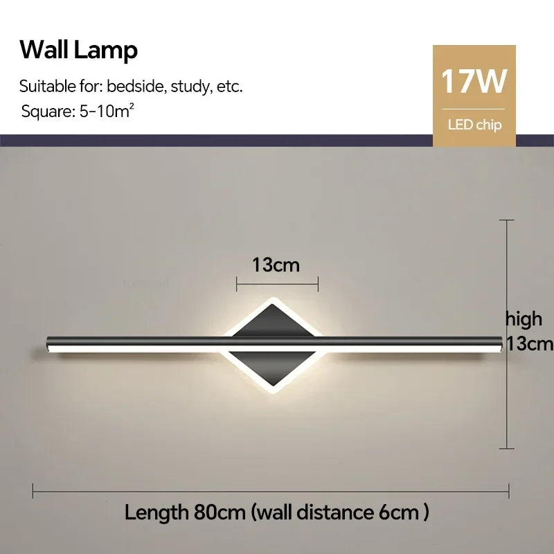 Modern LED Wall Lamp Bathroom Mirror Lights for Living Room Bedroom Makeup Lamp Decor Bath Wall Sconce Luster Fixtures Lighting