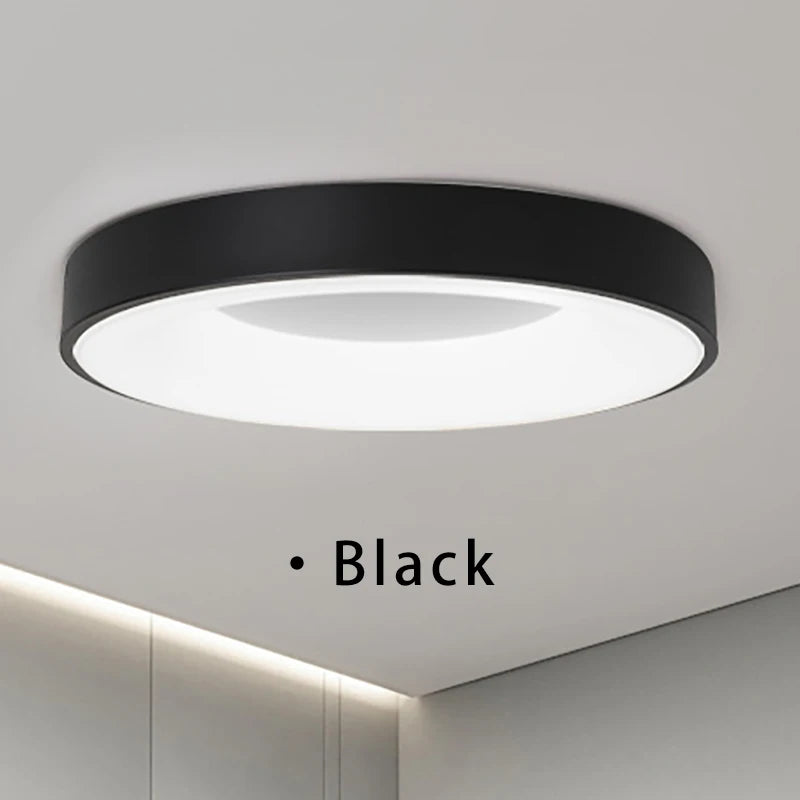 LED Ceiling Light Nordic Macaron Circular 110V-260V Dimmable Bedroom Corridor Study Balcony Children's Room Home Light