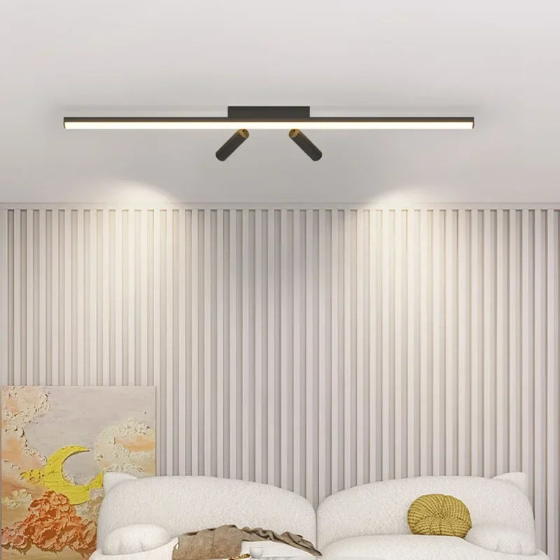 Modern Led Ceiling Lamp For Living Dining Room Bedroom Closets Kitchen Aisle Strip Track Spotlight Background Lighting Fixture