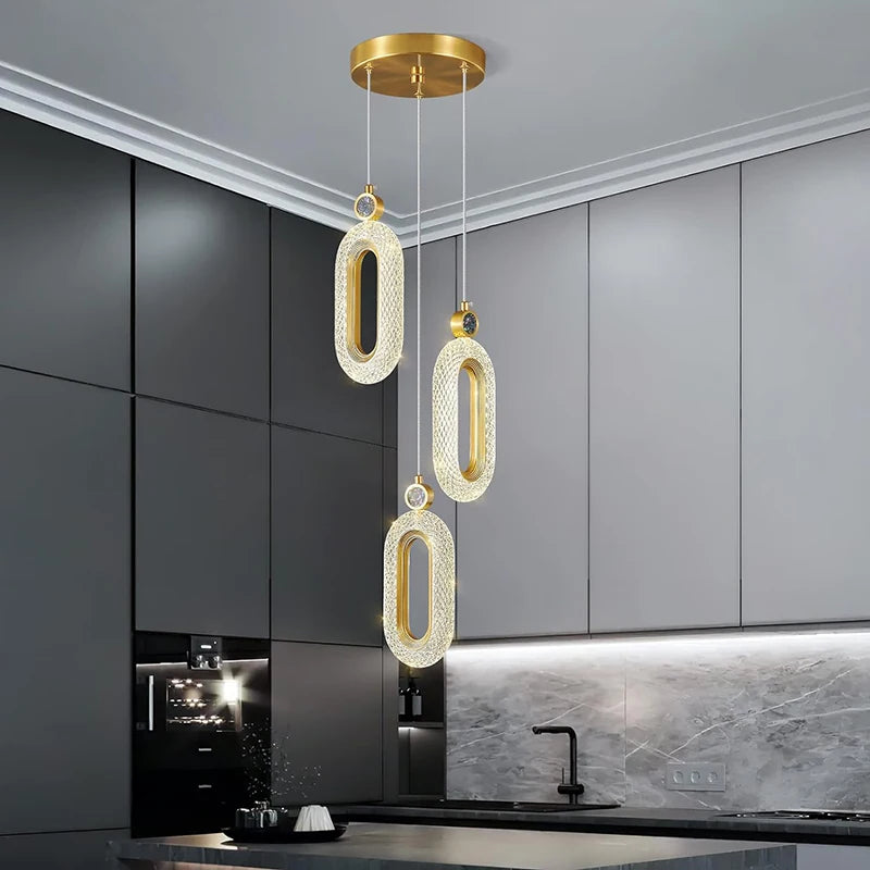 Fumi Pendant Lighting for Kitchen Island LED  Modern Gold Mini Pendant Lights for Bedroom Hallway Entryway Kitchen Island Light