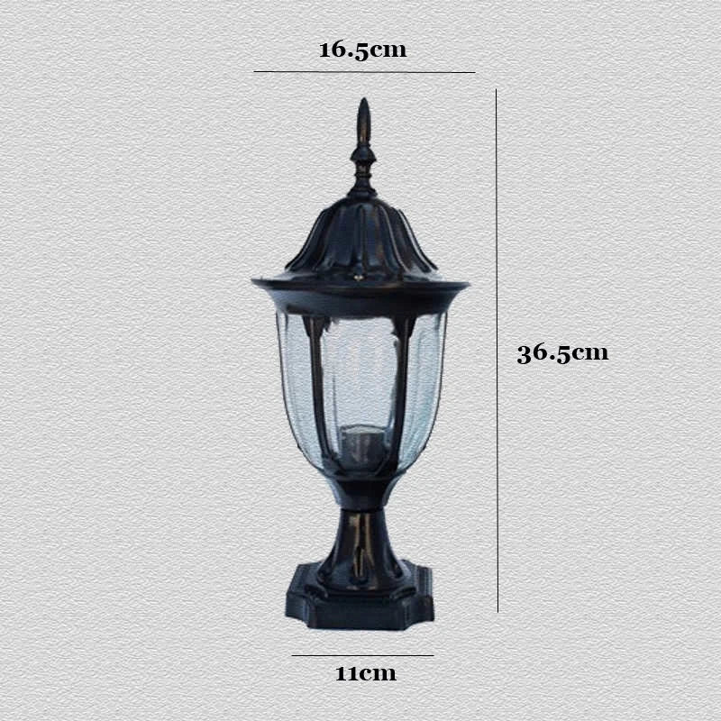 Retro fence wall headlights europe garden gatepost lamp outdoor courtyard residential wall mount light fixture