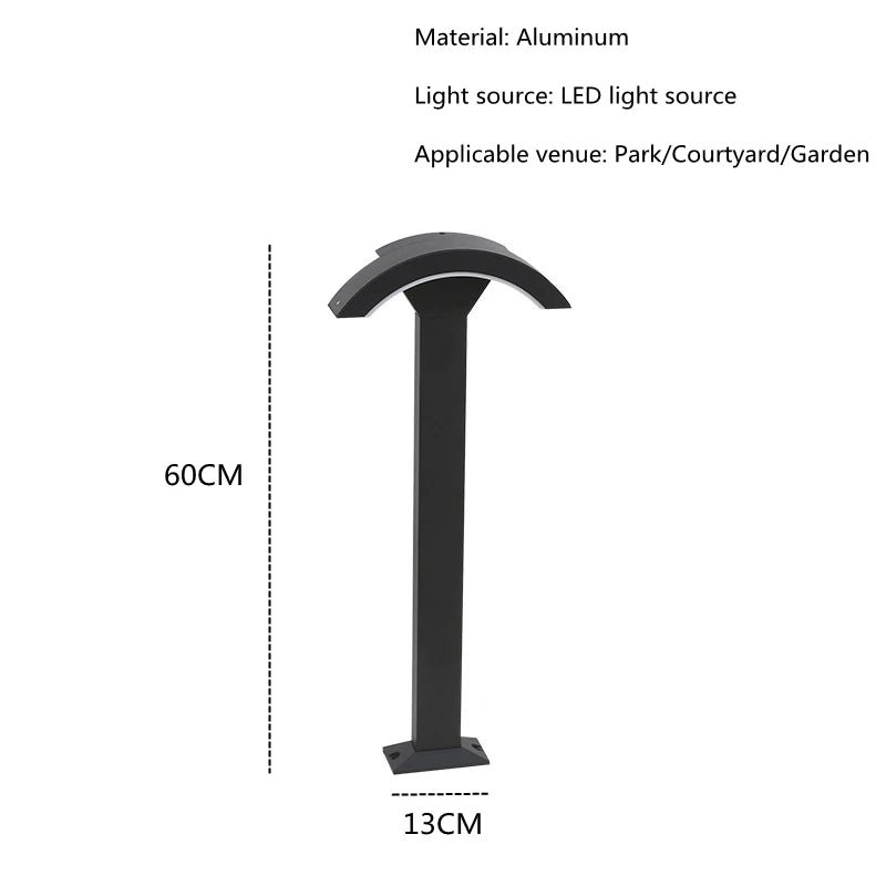 Modern Minimalist Outdoor Waterproof LED Lawn Lamp 85~265V Villa Garden Courtyard Landscape Street Light