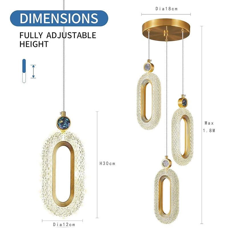 Fumi Pendant Lighting for Kitchen Island LED  Modern Gold Mini Pendant Lights for Bedroom Hallway Entryway Kitchen Island Light