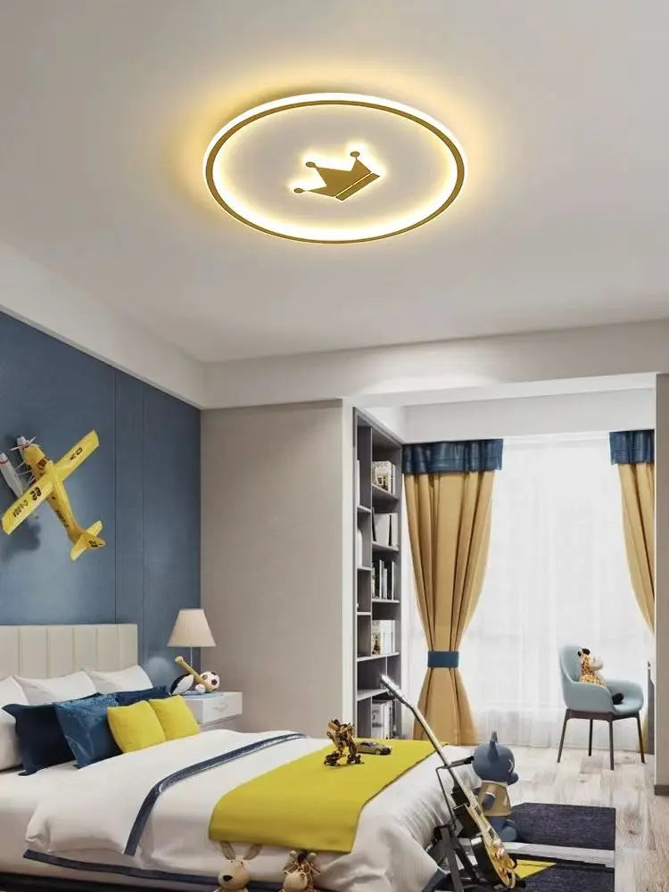 Modern LED Ceiling Light Children Bedroom Living Dining Aisle Study Ceiling Round Indoor Home Decor Lighting Fixture Luster