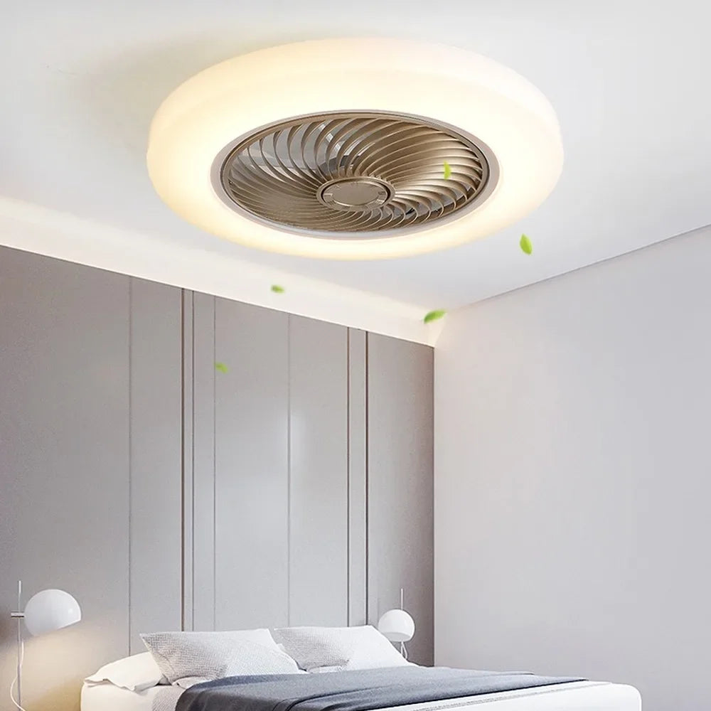 Ceiling Light With Fan Smart App +  Remote Control Living Bedroom Kitchen Decor Ventilator Lamp 52cm Ceiling Fan With Light