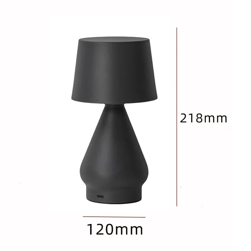 Creative Table Lamp Decoration USB Iron Desk Rechargeable Dimming Light For Home Indoor Bedroom Dining Bar LED Decor Table Lamp