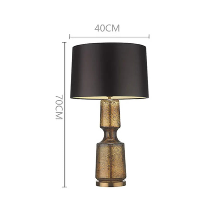 Minimalist decor standing lamp Retro Bedside Antique E27 Glass table lamp Living room bedroom villa hotel designer Bed side lamp