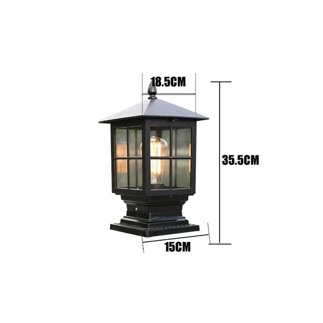 European style capital lamp simple and creative outdoor courtyard lamp wall gate post lamp engineering lamp