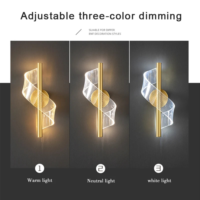 Modern Nordic Wall Lamps Living Room Bedroom Bedside 220V LED Indoor Lamp Aisle Corridor Indoor Wall Light Home Decoration