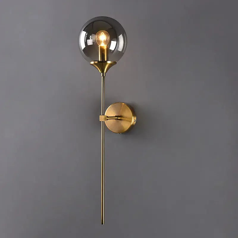 Modern Glass Ball LED Pendant Lights Retro Ceiling Chandelier Dining Bedroom Gold Home Decor Hanging Lamp Fixtures