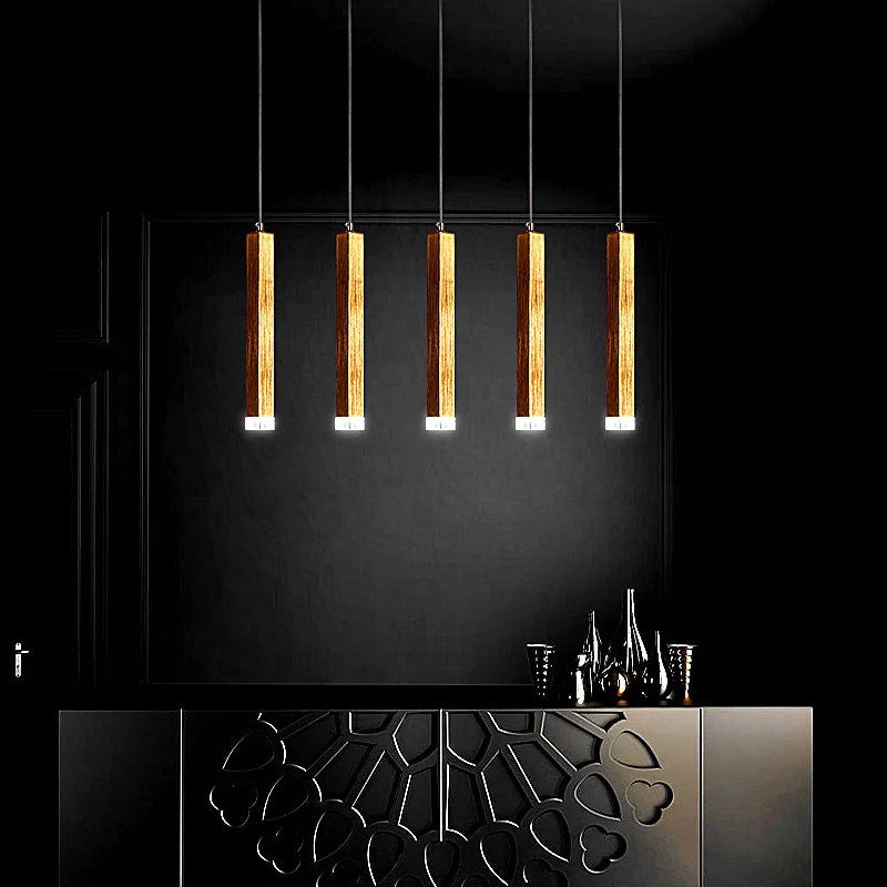 New Nordic modern minimalist restaurant chandelier bar table lamp strip light postmodern light luxury all copper table lamp