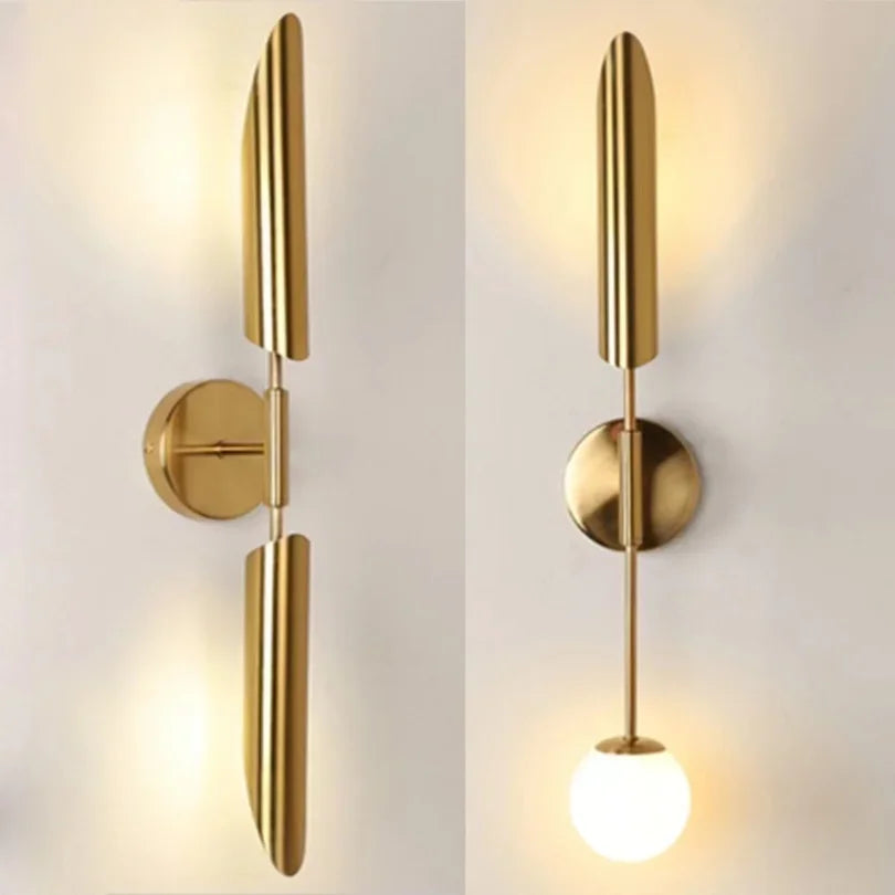 Modern Led Wall Lighting for Living Room Bedroom Bedside Sconce Light Decoration Lamp Hallway Stairs Nordic Glass Background