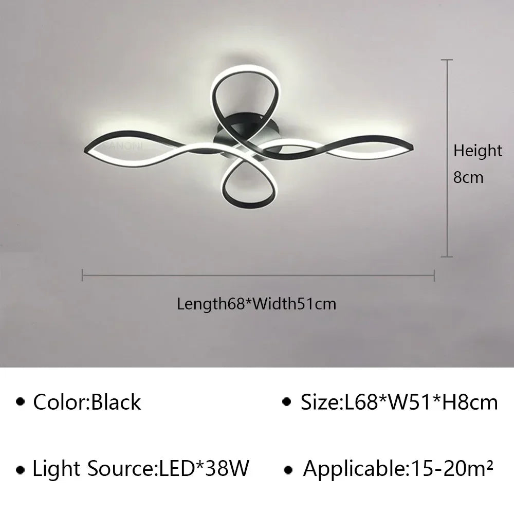 Modern LED Ceiling Lamp Chandelier for Living Dining Room Bedroom Corridor Aisle Balcony Home Decoration Lighting Fixture Lustre