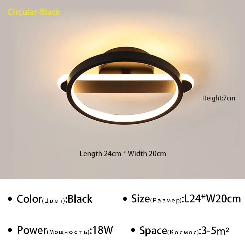 Modern Aisle LED Ceiling Light For Bedroom Stairs Balconies Bathroom Cloakroom Simple Design Indoor Ceiling Lighting Fixtures