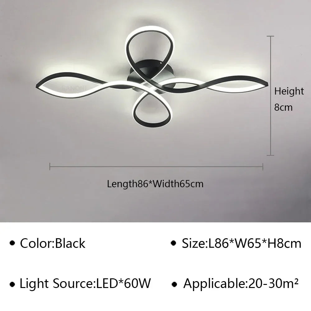 Modern LED Ceiling Lamp Chandelier for Living Dining Room Bedroom Corridor Aisle Balcony Home Decoration Lighting Fixture Lustre