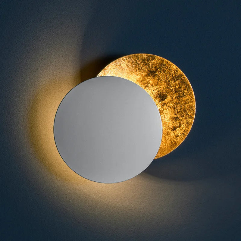 Moon Eclipse Nordic Modern LED Wall Lamp Beside Bedroom Living Room Stair Light Home Indoor Decor Wandlamp Applique Murale