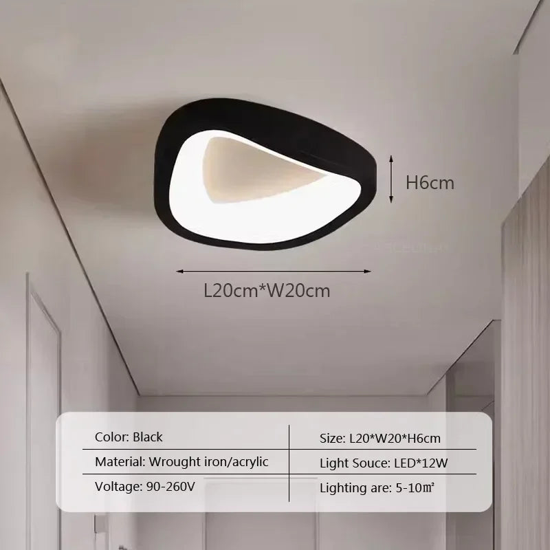 Nordic LED Ceiling Lamp For Living Dining Room Bedroom Aisle Cloakroom Balcony Ceiling Chandelier Indoor Decor Lighting Fixtures