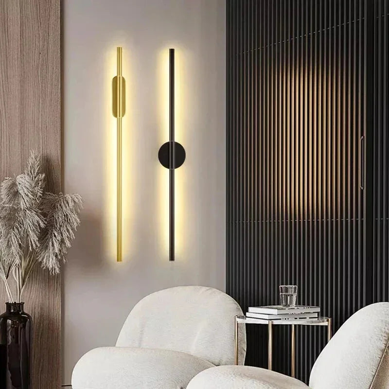 led wall light applique murale interirieur home decor apliques pared interior nachttischlampe 80/60cm living room bedroom light