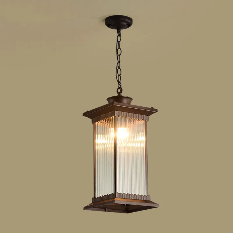 Outdoor Waterproof Courtyard Eaves Lamp, Villa Corridor Project, Retro Small Chandelier