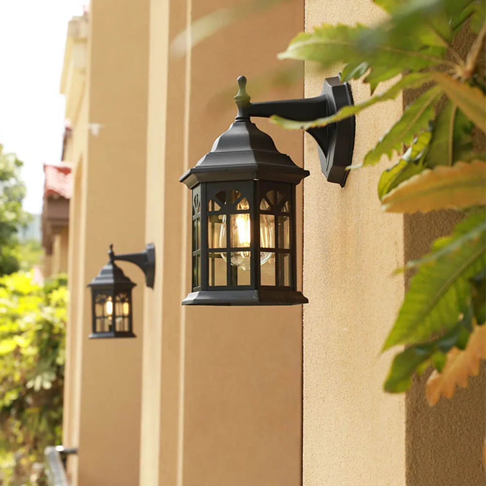 Balcony Waterproof Wall Lamp Outdoor European Wall Light Villa Garden Garden American Lamps Exterior Courtyard Doorway Lighting