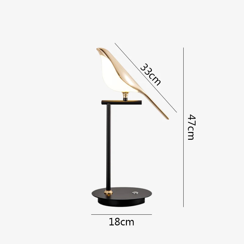 Modern LED table lamp Magpie bird model Reading lamp indoor lighting bedroom bedside living room for home decor desk lights