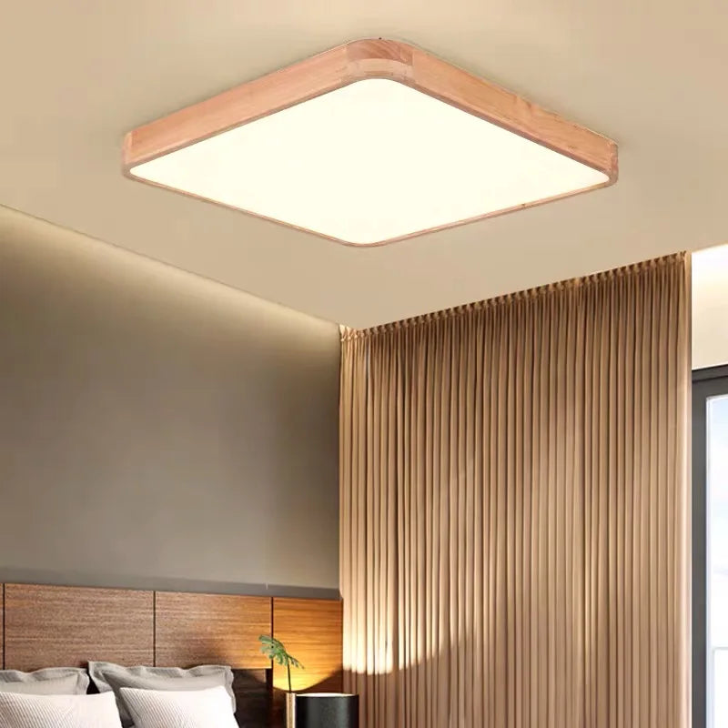 Modern Led Ceiling Light Living room bedroom wooden Led ceiling lamp Corridor Balcony Rectangle Square lighting Kitchen fixture