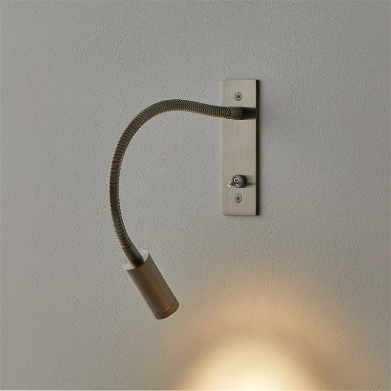 Topoch Recessed Wall Mounted Reading Light Sconces Bedside Headboard Bedroom Spotlight with Switch 3W LED AC100-240V Room Decor