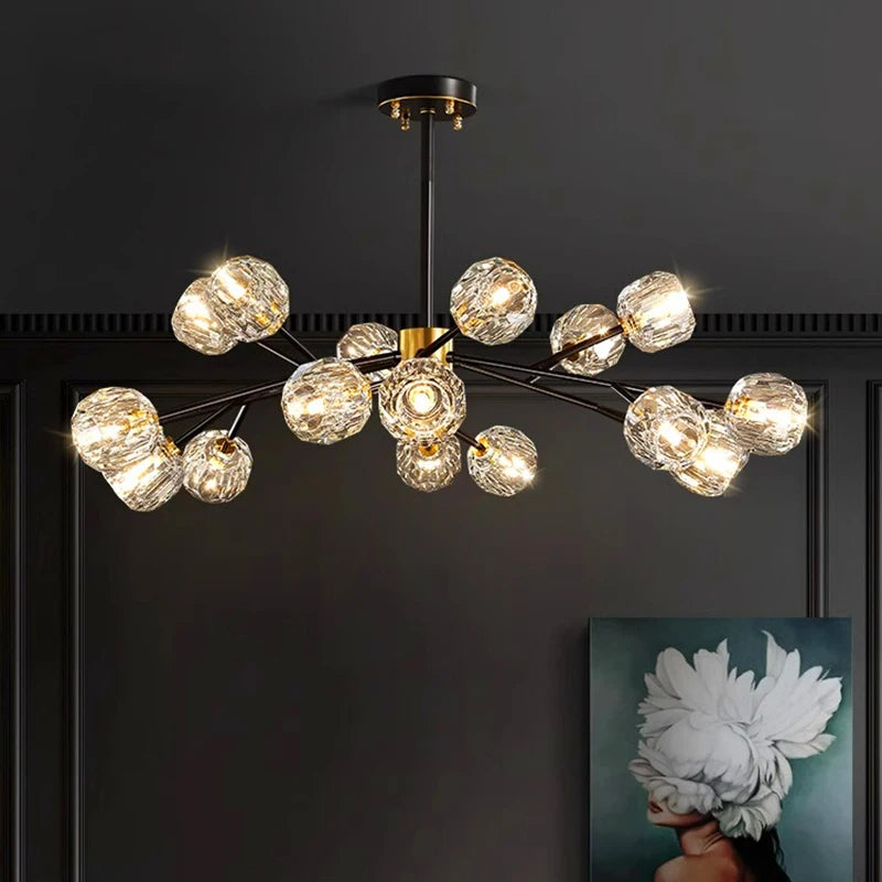 Pendant lights, luxury crystal living room chandelier, dining room Pendant lamp, ceiling light, indoor lighting