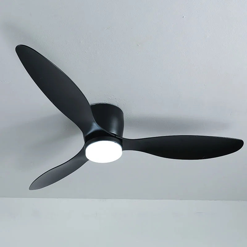 Ceiling Fans With Light No Light  DC Motor 6 Speeds Timing Fans 20CM Low Floor Loft Remote Control Decorative Led Fan With Light