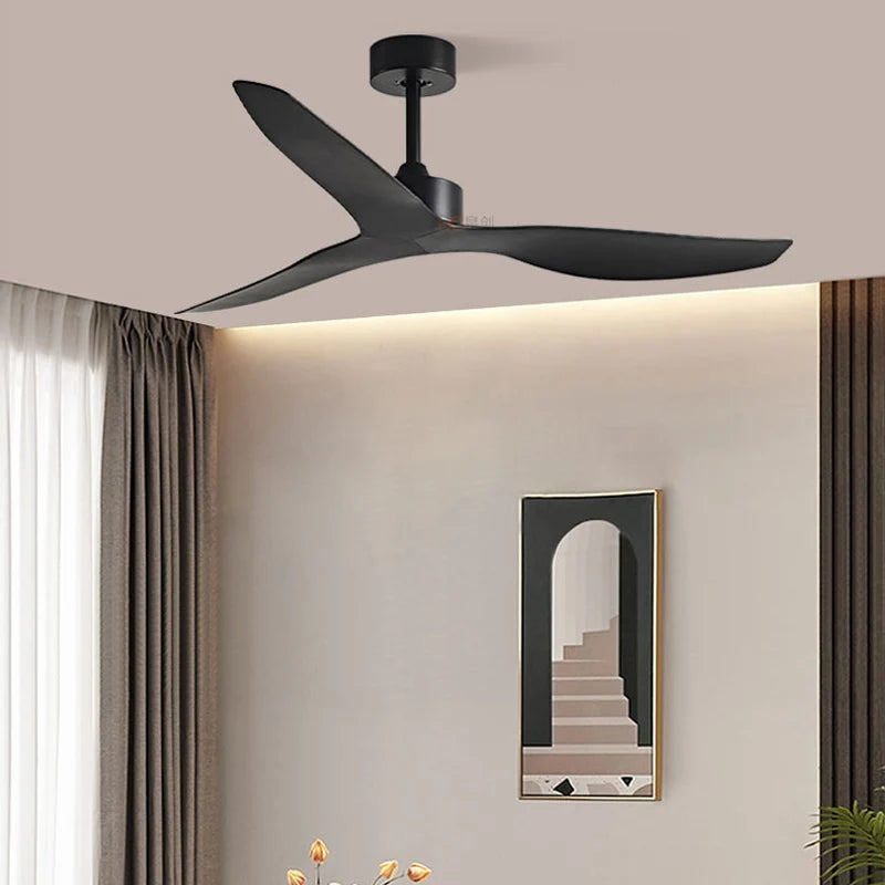 52 Inch Nordic Ceiling Fan Industrial Ceiling fans without lamp Remote Controller Vintage Ventilator